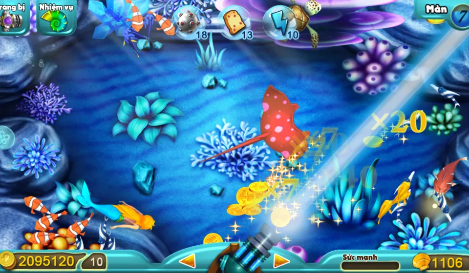 Cách chơi game bắn cá online