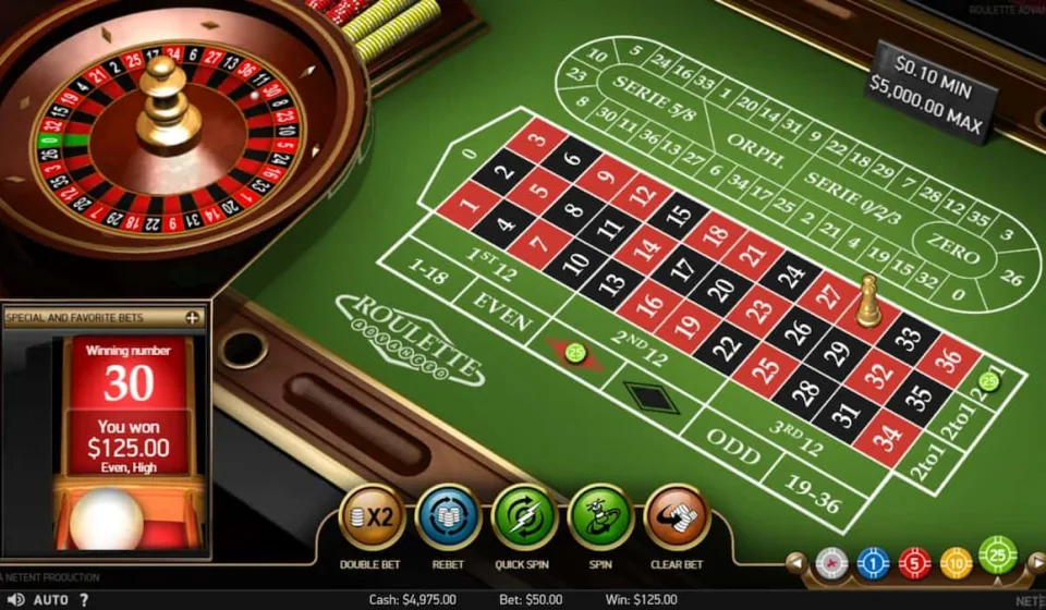 Cược Số Kép trong Roulette